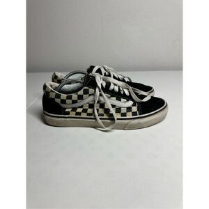 VANS Off The Wall Black White Checkerboard Shoes Men’s Size 9,5 See Description
